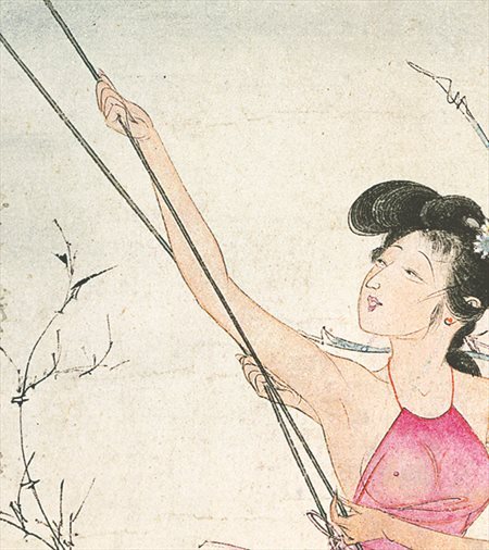 景泰蓝-胡也佛的仕女画和最知名的金瓶梅秘戏图